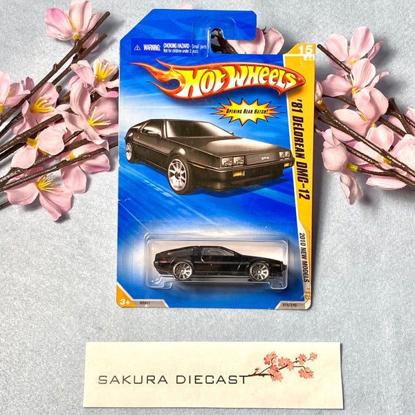 1/64 Hot Wheels DeLorean (black)