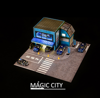 1/64 Magic City Subaru Garage Diorama Kit