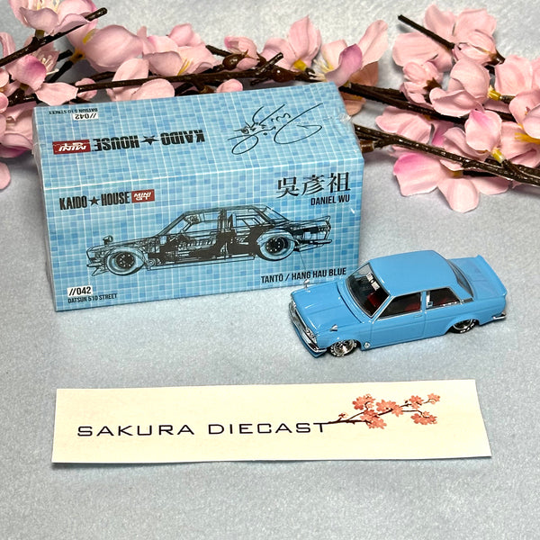 1/64 Mini GT Kaido-House Datsun 510 Street Daniel Wu 042 (blue)