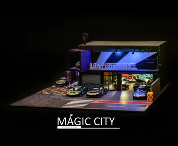 1/64 Magic City LB Performance Garage Diorama Kit