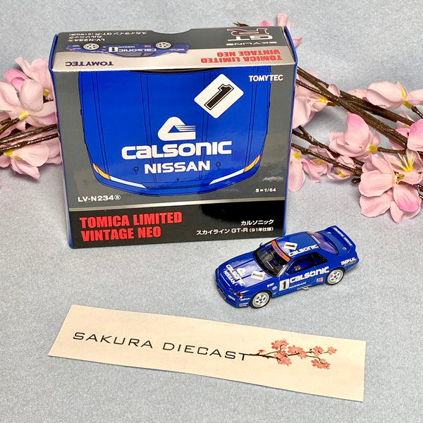 1:64 Tomica Limited LV-N234b Nissan Skyline GT-R R32 Group A Calsonic 1993 spec | UK 1:64 Tomica Limited LV-N234b Nissan Skyline GT-R R32 Group A Calsonic 1993 spec | UK
