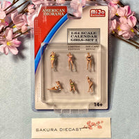 1/64 American Diorama Calendar Girls figure set
