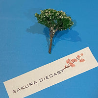1/64 Accessories: Green Tree with White Flowers