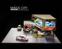 1/64 Magic City Toyota Shop Double Level Diorama Kit